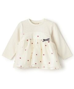 petit main / プティマイン その他トップス | 【リンク】ハート刺しゅうチュニック(キッズ)