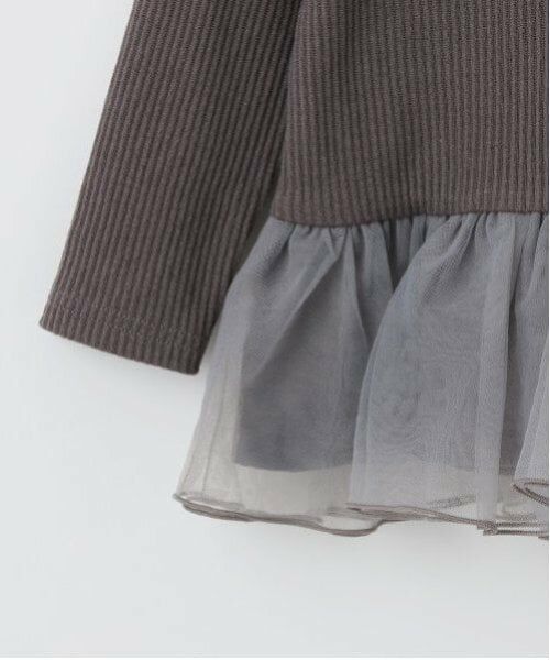 petit main / プティマイン その他トップス | 【リンク】えりレースチュールチュニック(キッズ) | 詳細9