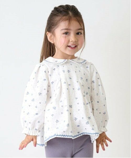 petit main / プティマイン シャツ・ブラウス | 【リンク】シャコールブラウス(キッズ)（アイボリー）