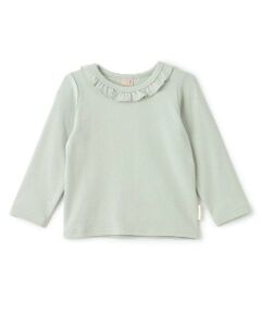 petit main / プティマイン Tシャツ | 【フワもちっと】吸湿発熱ちびフリル長T