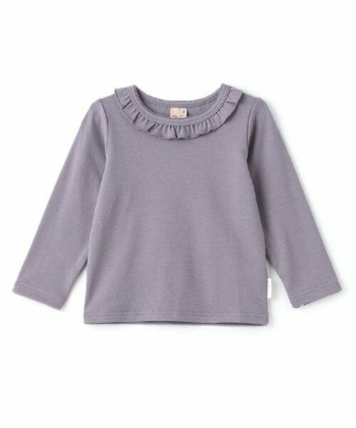 petit main / プティマイン Tシャツ | 【フワもちっと】吸湿発熱ちびフリル長T | 詳細14