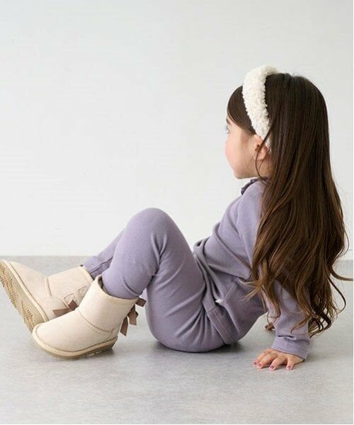 petit main / プティマイン Tシャツ | 【フワもちっと】吸湿発熱ちびフリル長T | 詳細3