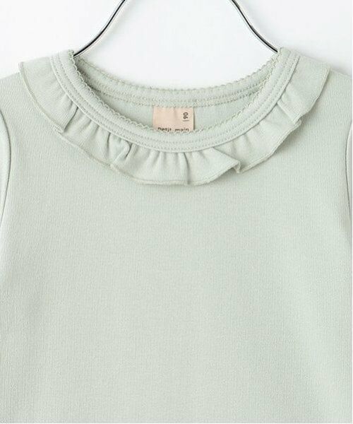 petit main / プティマイン Tシャツ | 【フワもちっと】吸湿発熱ちびフリル長T | 詳細6