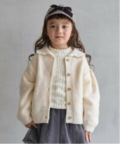 petit main / プティマイン カーディガン・ボレロ | 【リンク】衿ニットカーディガン(キッズ)