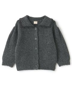 petit main / プティマイン カーディガン・ボレロ | 【リンク】衿ニットカーディガン(キッズ)