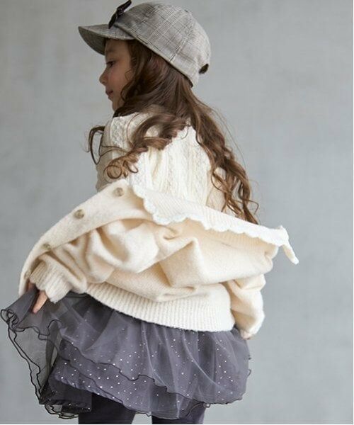 petit main / プティマイン カーディガン・ボレロ | 【リンク】衿ニットカーディガン(キッズ) | 詳細5