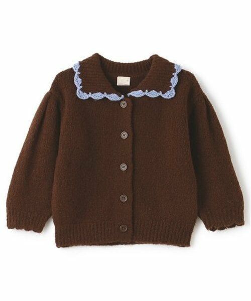 petit main / プティマイン カーディガン・ボレロ | 【リンク】衿ニットカーディガン(キッズ) | 詳細9