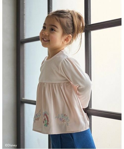 petit main / プティマイン その他トップス | 【Disney】刺しゅうカットチュニック（ライト ピンク）