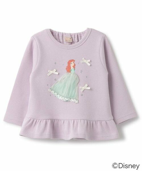petit main / プティマイン Tシャツ | 【Disney】グラフィック長T（ラベンダー）