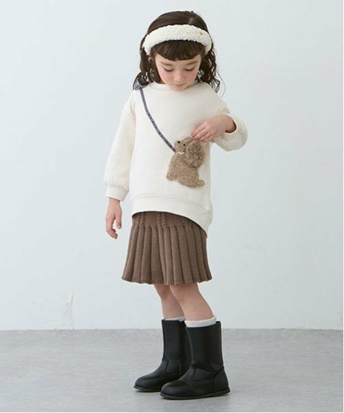 petit main / プティマイン スウェット | 【吸湿発熱/リンク】ふわふわプードルトレーナー | 詳細4