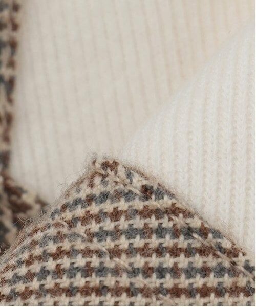 petit main / プティマイン Tシャツ | 【リンク】チェックドッキング長T(キッズ) | 詳細15