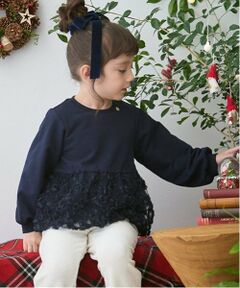 petit main / プティマイン スウェット | 【リンク】ジャガードペプラムトレーナー(キッズ)