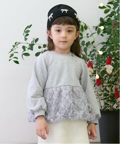 petit main / プティマイン スウェット | 【リンク】ジャガードペプラムトレーナー(キッズ)