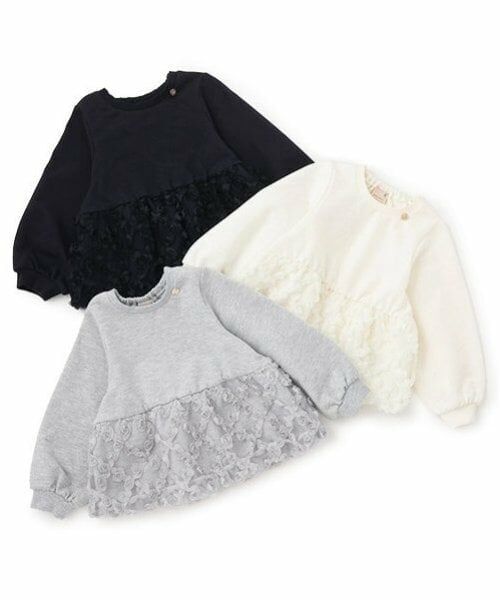 petit main / プティマイン スウェット | 【リンク】ジャガードペプラムトレーナー(キッズ) | 詳細11