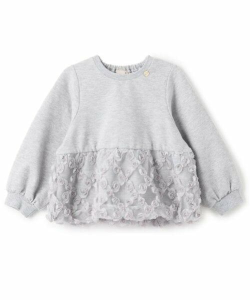 petit main / プティマイン スウェット | 【リンク】ジャガードペプラムトレーナー(キッズ) | 詳細14