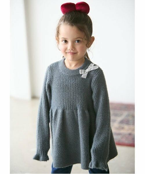 petit main / プティマイン ニット・セーター | 【リンク】ラメペプラムニット(キッズ) | 詳細9