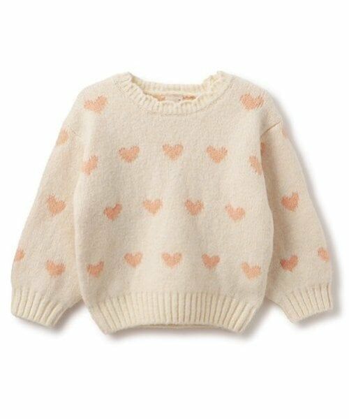 petit main / プティマイン ニット・セーター | 【フワもちっと/リンク】アソートニット(キッズサイズ)（アイボリー）
