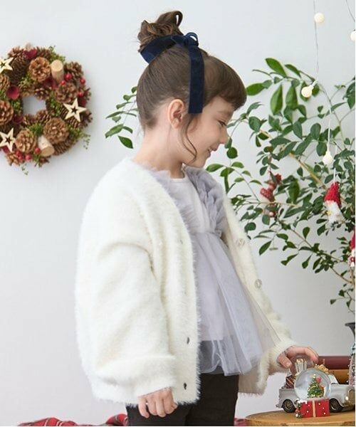 petit main / プティマイン カーディガン・ボレロ | 【リンク】シャギーニットカーディガン(キッズ) | 詳細1