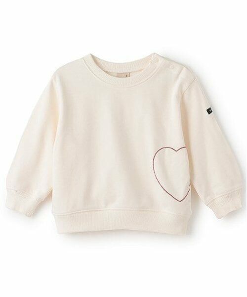 petit main / プティマイン スウェット | 【Re:Yarn】ハートトレーナー（アイボリー）