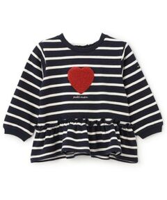 petit main / プティマイン スウェット | 【リンク】ハートペプラムトレーナー(キッズ)