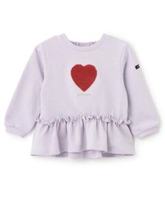 petit main / プティマイン スウェット | 【リンク】ハートペプラムトレーナー(キッズ)