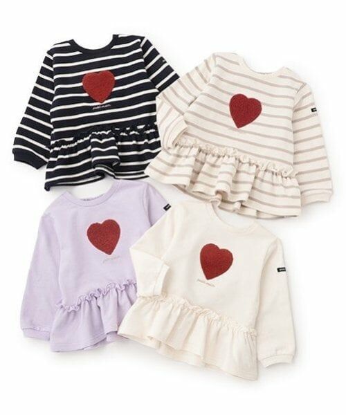 petit main / プティマイン スウェット | 【リンク】ハートペプラムトレーナー(キッズ) | 詳細14