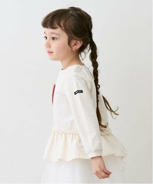 petit main / プティマイン スウェット | 【リンク】ハートペプラムトレーナー(キッズ) | 詳細2