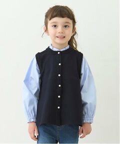 petit main / プティマイン シャツ・ブラウス | 【リンク】フレアベストドッキングトップス(キッズ)
