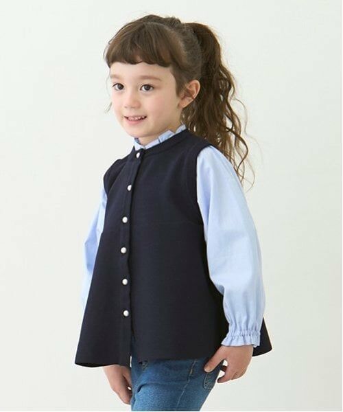 petit main / プティマイン シャツ・ブラウス | 【リンク】フレアベストドッキングトップス(キッズ) | 詳細2