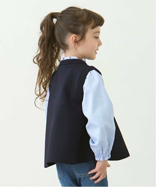 petit main / プティマイン シャツ・ブラウス | 【リンク】フレアベストドッキングトップス(キッズ) | 詳細3