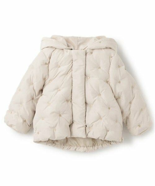 petit main / プティマイン ブルゾン | 【リンク】ハート刺しゅう中綿ジャケット(キッズ) | 詳細10