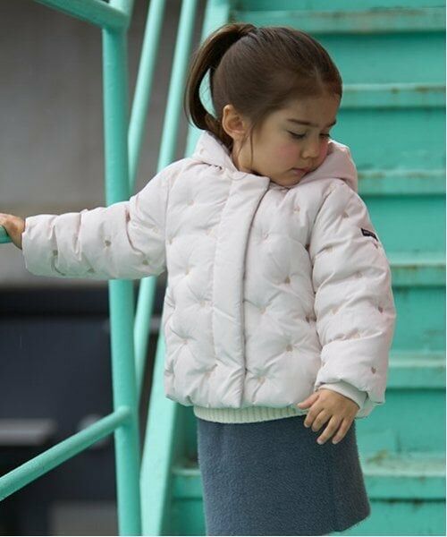 petit main / プティマイン ブルゾン | 【リンク】ハート刺しゅう中綿ジャケット(キッズ) | 詳細2