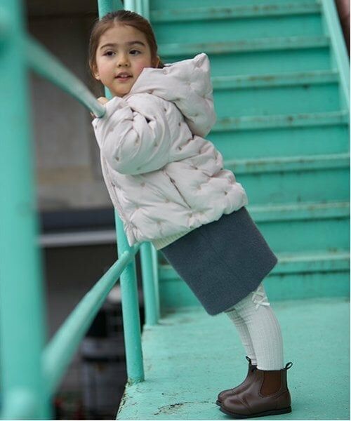 petit main / プティマイン ブルゾン | 【リンク】ハート刺しゅう中綿ジャケット(キッズ) | 詳細3