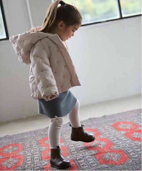 petit main / プティマイン ブルゾン | 【リンク】ハート刺しゅう中綿ジャケット(キッズ) | 詳細5