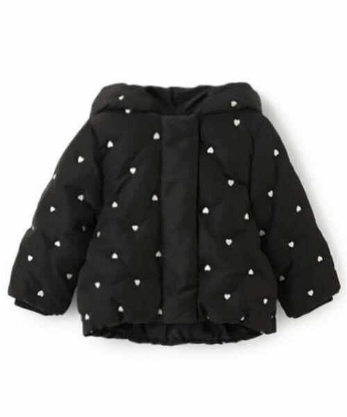 petit main / プティマイン ブルゾン | 【リンク】ハート刺しゅう中綿ジャケット(キッズ) | 詳細9