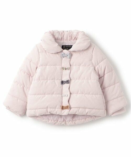 petit main / プティマイン ブルゾン | 中綿リボンジャケット（ライト ピンク）