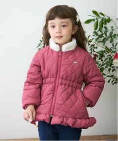 petit main / プティマイン ブルゾン | 【リンク】ファー衿キルト中綿ジャケット(キッズ)