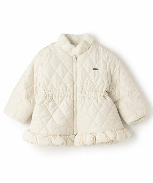 petit main / プティマイン ブルゾン | 【リンク】ファー衿キルト中綿ジャケット(キッズ) | 詳細13