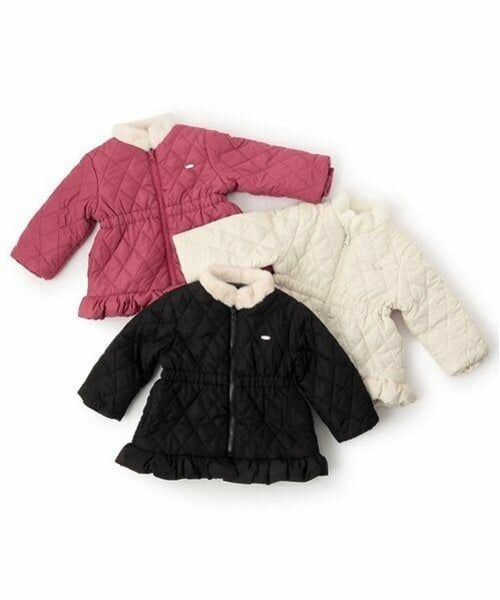 petit main / プティマイン ブルゾン | 【リンク】ファー衿キルト中綿ジャケット(キッズ) | 詳細22