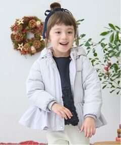 petit main / プティマイン ブルゾン | ペプラムダウンジャケット