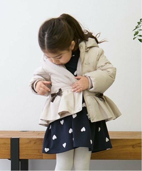 petit main / プティマイン ブルゾン | ペプラムダウンジャケット | 詳細1