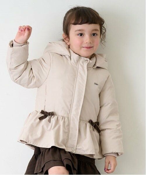 petit main / プティマイン ブルゾン | ペプラムダウンジャケット | 詳細3