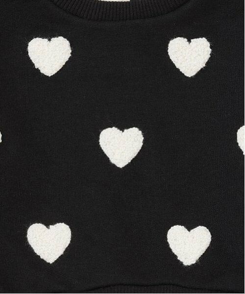 petit main / プティマイン ミニ丈・ひざ丈ワンピース | ハート刺しゅう切り替えワンピース | 詳細4