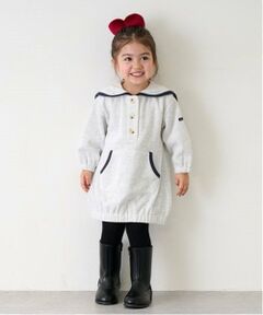 petit main / プティマイン ミニ丈・ひざ丈ワンピース | 【リンク】セーラー襟ワンピース(キッズ)