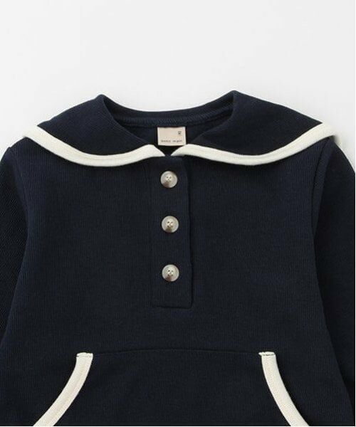 petit main / プティマイン ミニ丈・ひざ丈ワンピース | 【リンク】セーラー襟ワンピース(キッズ) | 詳細11