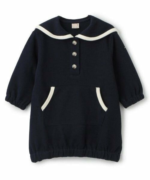 petit main / プティマイン ミニ丈・ひざ丈ワンピース | 【リンク】セーラー襟ワンピース(キッズ) | 詳細8