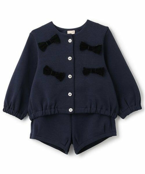 petit main / プティマイン その他トップス | 【リンク】リボンカットセットアップ(キッズ) | 詳細1