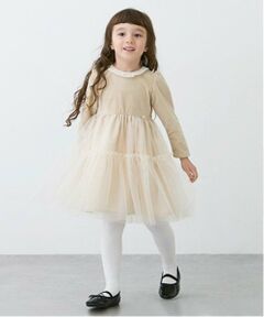 petit main / プティマイン ミニ丈・ひざ丈ワンピース | 【リンク】ベロアチュールワンピース(キッズ)