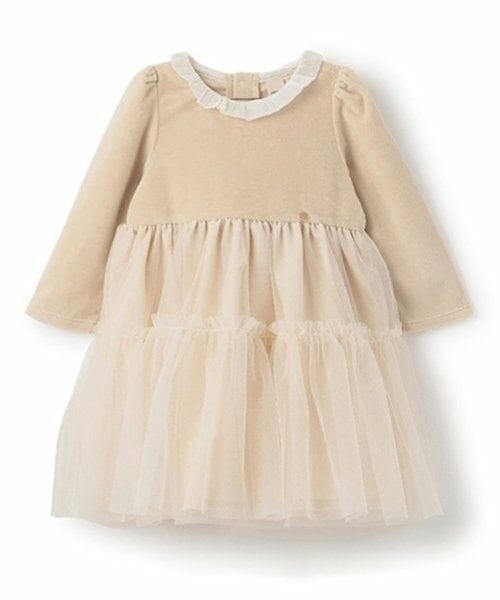 petit main / プティマイン ミニ丈・ひざ丈ワンピース | 【リンク】ベロアチュールワンピース(キッズ) | 詳細8