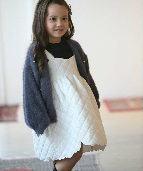 petit main / プティマイン ミニ丈・ひざ丈ワンピース | キルトジャンパースカート | 詳細4